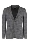 Zegna Checked Single-breasted Blazer In Multi