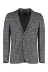 Zegna Checked Single-breasted Blazer In Multi