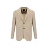 Zegna Light Beige And Beige Crossover Wool Blend Shirt Jacket In Neutral