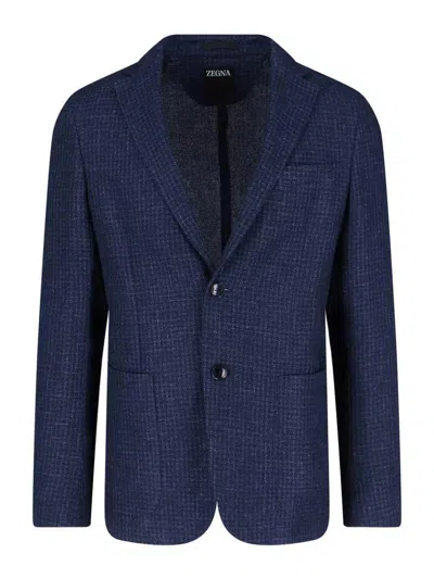 ZEGNA BLAZER - AZUL