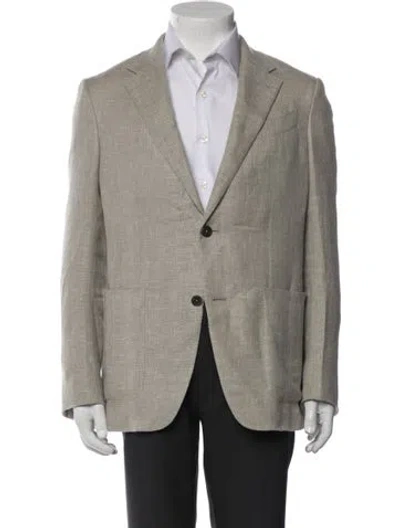Pre-owned Zegna Blazer In Neutrals