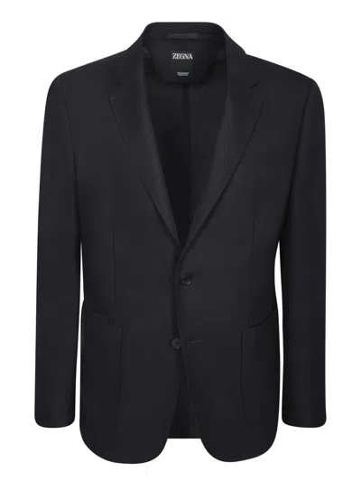 Zegna Blazers In Blue