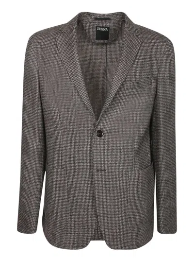 Zegna Blazers In Gray