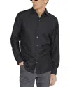 Zegna Bleached Button Front Shirt In Dark Grey