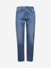 Zegna Jean Roccia En Lin Et Coton Extensible Taupe Foncé