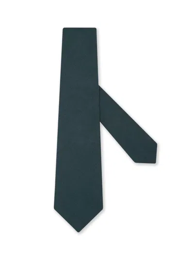 ZEGNA BLUE LINEN TIE