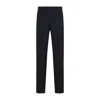 Zegna Cotton-lycra Formal Pants Back Slit In Blue