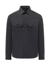 Zegna Blue Regular Solid Shirt In Blue