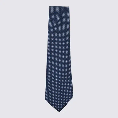 ZEGNA BLUE SILK TIE