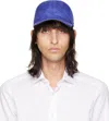 Zegna Blue Technical Fabric Baseball Cap In Bl3