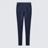 Zegna Blue Wool Pants In Blue