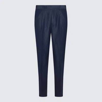 Zegna Blue Wool Pants
