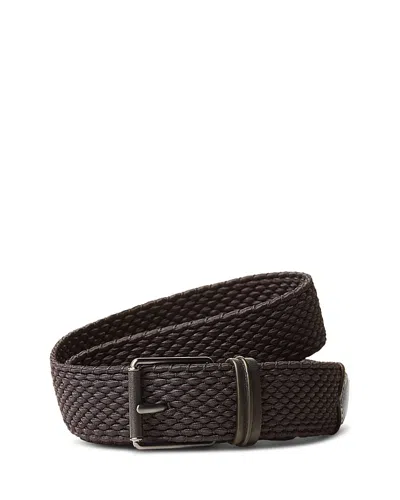 Zegna Braided Belt In Pink
