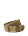 Zegna Braided Belt In White