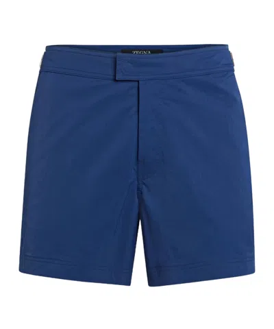 ZEGNA BRAND LOGO SWIMMING SHORTS