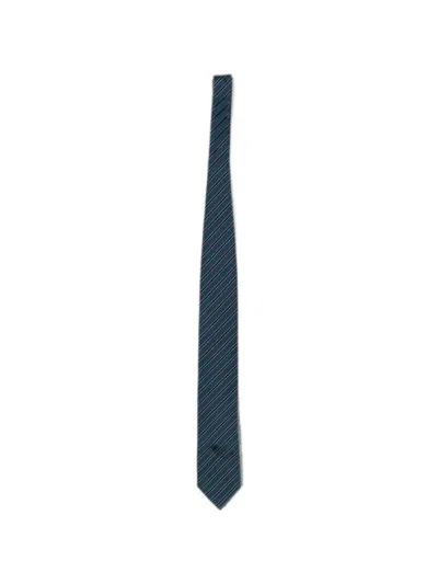 Zegna Brera Diagonal-stripe Tie In Pattern