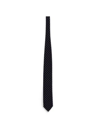 Zegna Brera Floral-jacquard Tie In Metallic