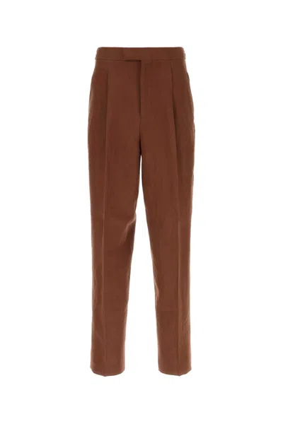 ZEGNA BRICK LINEN PANT