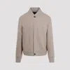 Zegna Cashmere Blouson In Nude & Neutrals