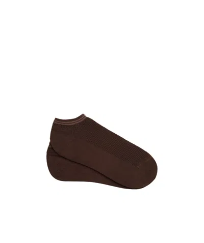 Zegna Brown Cotton Blend Socks