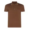 Zegna Collar Ribbed Short Sleeves Polo Shirt In Red