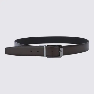 Zegna Brown Leather Belt