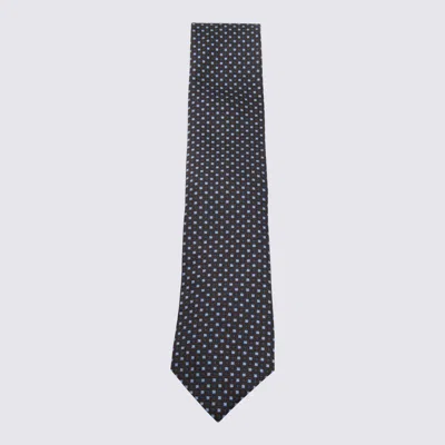 ZEGNA BROWN SILK TIE