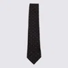 Zegna Slim Square Pattern Ties Collection In Brown