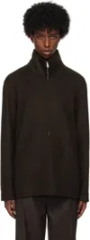 Zegna Brown Trofeo Cashmere Overshirt Jacket In M09