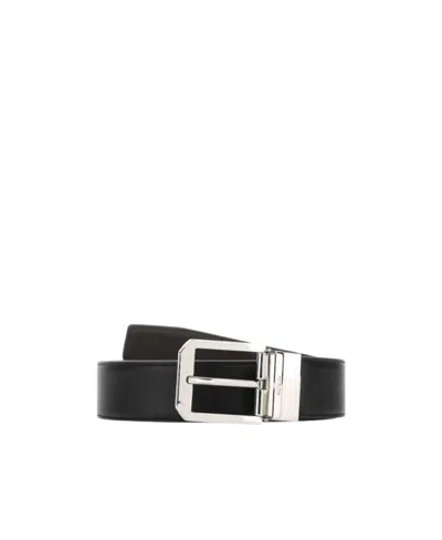 Zegna Buckle-fastening Leather Belt In Black