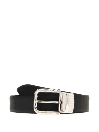 ZEGNA BUCKLE LEATHER BELT