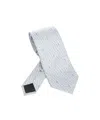 Zegna Bunny Print Tie In Gold