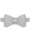 Zegna Butterfly Silk Bow Tie In Grey
