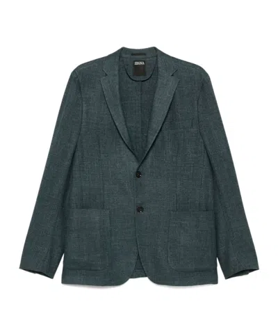 ZEGNA BUTTON BLAZER