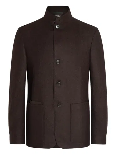 Zegna Oasi Cashmere Il Conte Jacket In Black