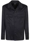 Zegna Pure Cashmere Overshirt In Black