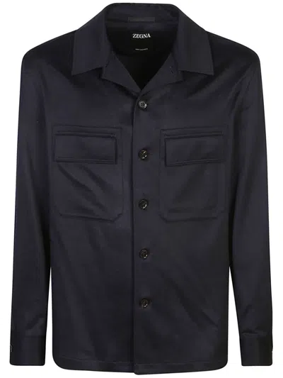ZEGNA BUTTON-FASTENING SHIRT