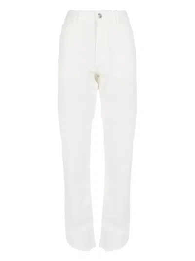 Zegna Button-fastening Trousers In White