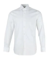 Zegna Long-sleeved Lapel Shirt In White