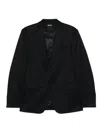Zegna Button Suit In Black