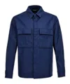 ZEGNA BUTTON-UP LINEN SHIRT JACKET