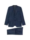 Zegna Buttoned Suit In Blue