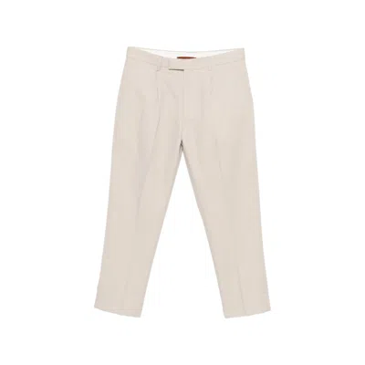Zegna Straight Trousers In Neutral