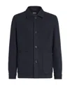 Zegna Jerseywear Wool And Cashmere Alpe Chore Jacket In Black