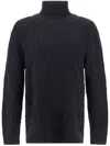 Zegna Roll-neck Sweater In Black