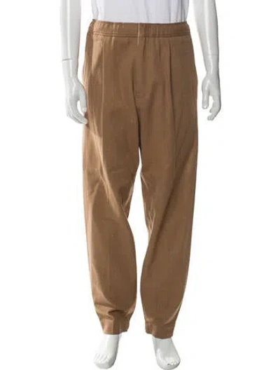 Pre-owned Zegna Camel Hair Sweatpants In Neutral
