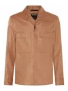 Zegna Sovracamicia In Brown