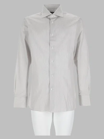 Zegna Camicia In Cotone In White