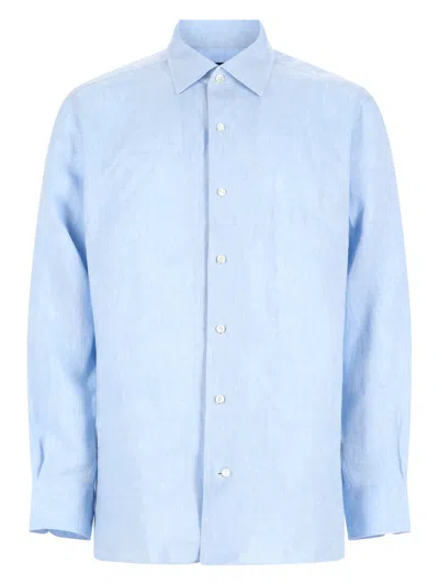 Zegna Camicia Oasi In Blue