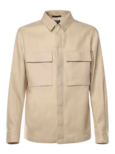 ZEGNA SHIRT WITH POCKETS